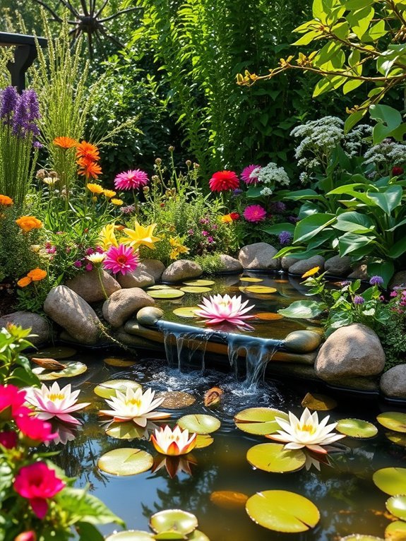 elevated water gardening space