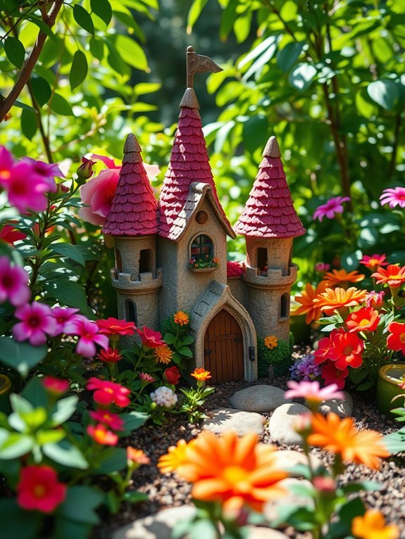 enchanting flower covered castle
