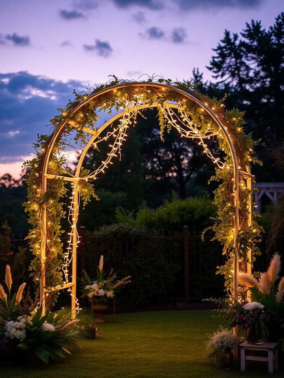 enchanting illuminated overhead display
