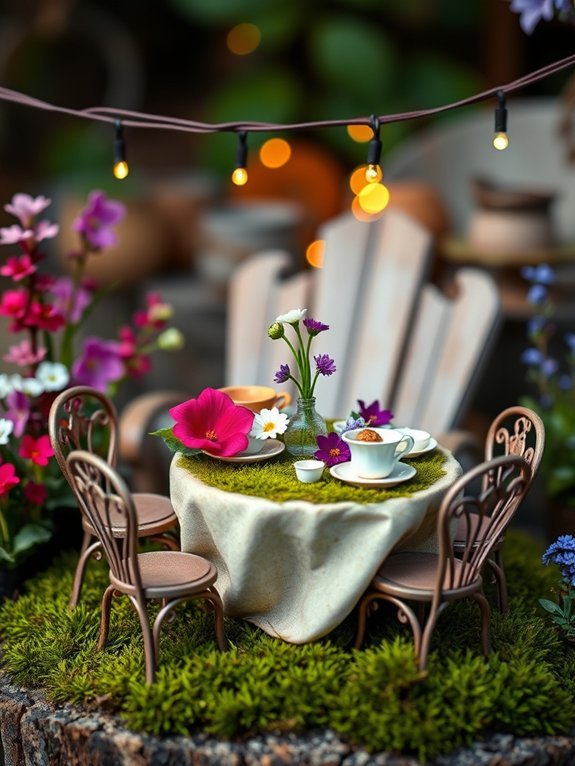 enchanting miniature gathering scene