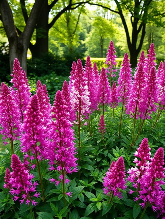 feathery perennial flower plant