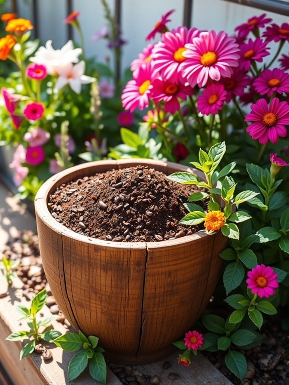 fertilize plants with grounds