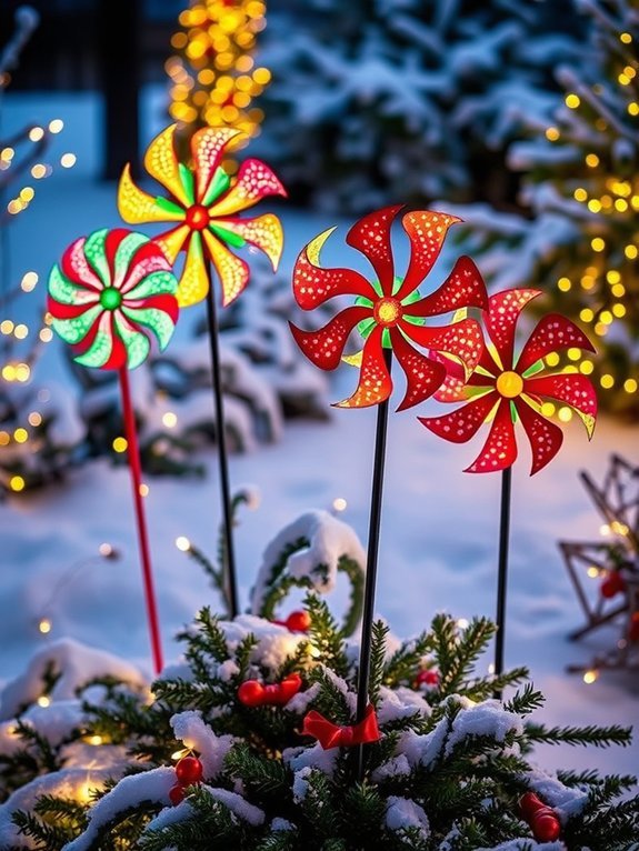 festive holiday decoration spinners