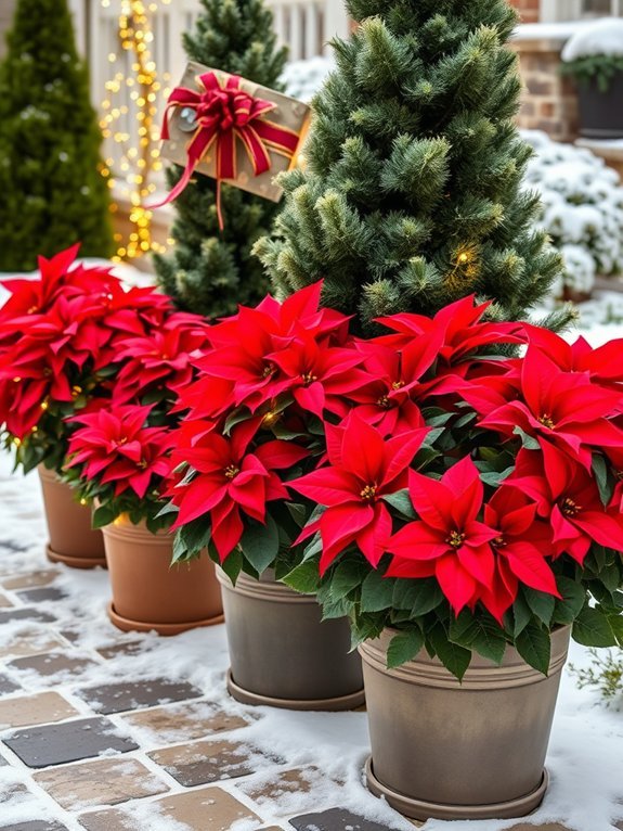 festive indoor holiday greenery