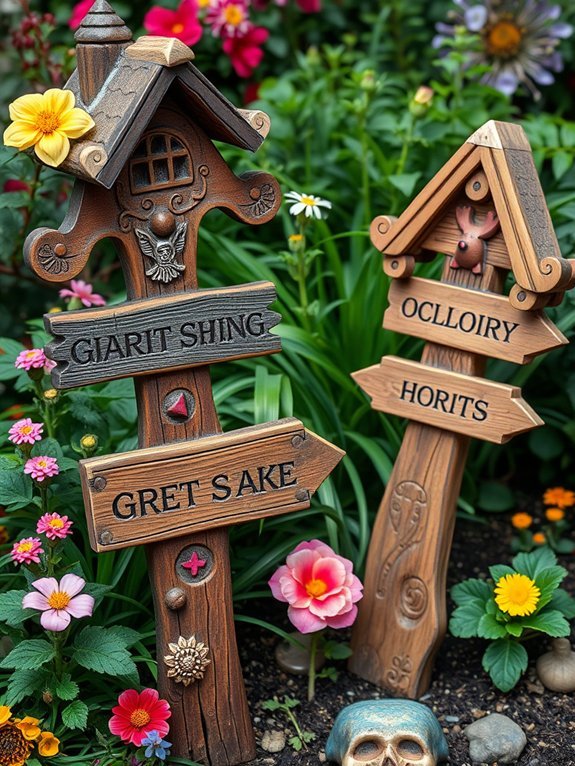 garden identification and decoration
