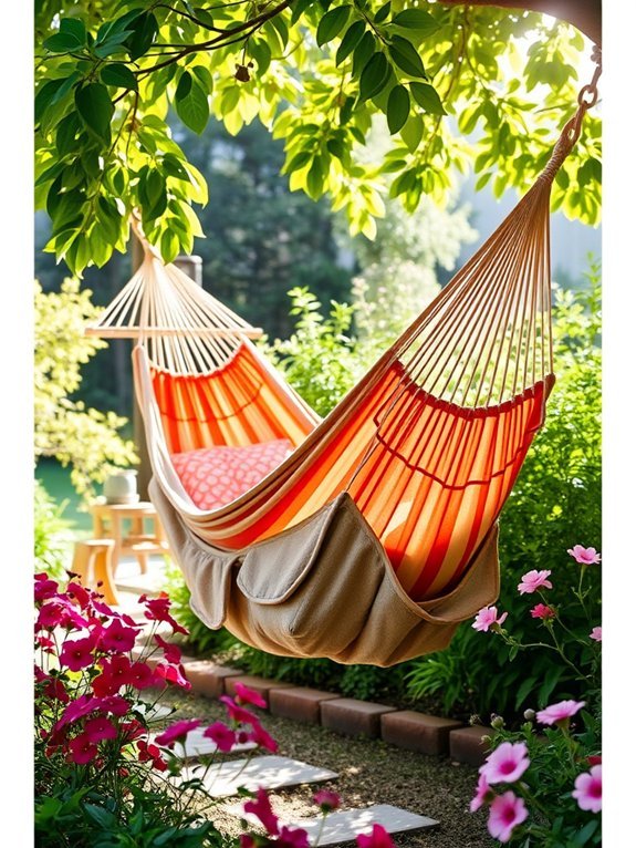 hammock featuring integrated storage