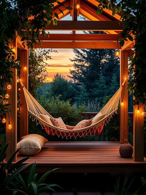 hammock platform above ground