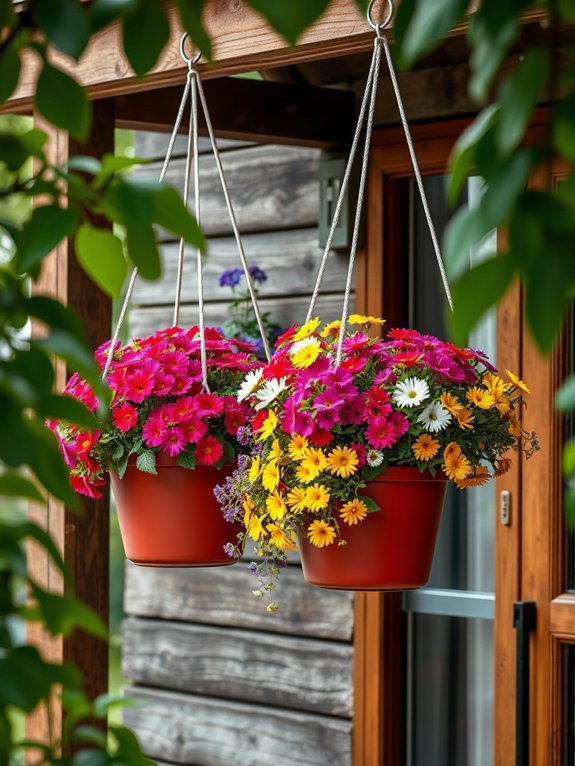 hang indoor plant containers