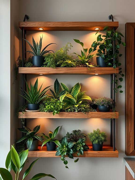 hanging glass plant container