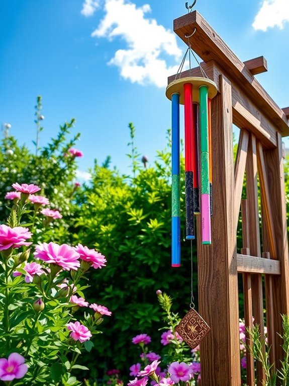 homemade pipe wind chimes