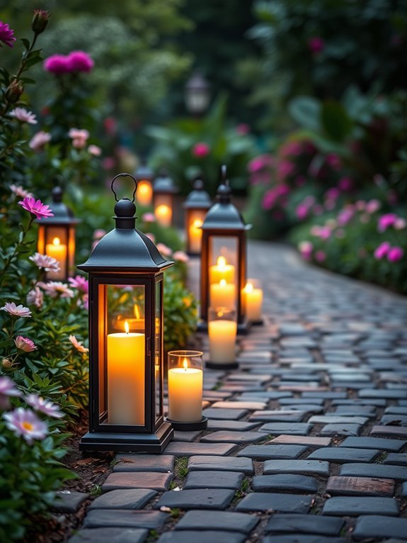 illuminated decorative candle holders