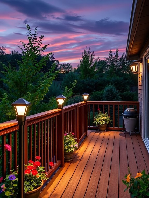 illuminated outdoor lighting fixtures