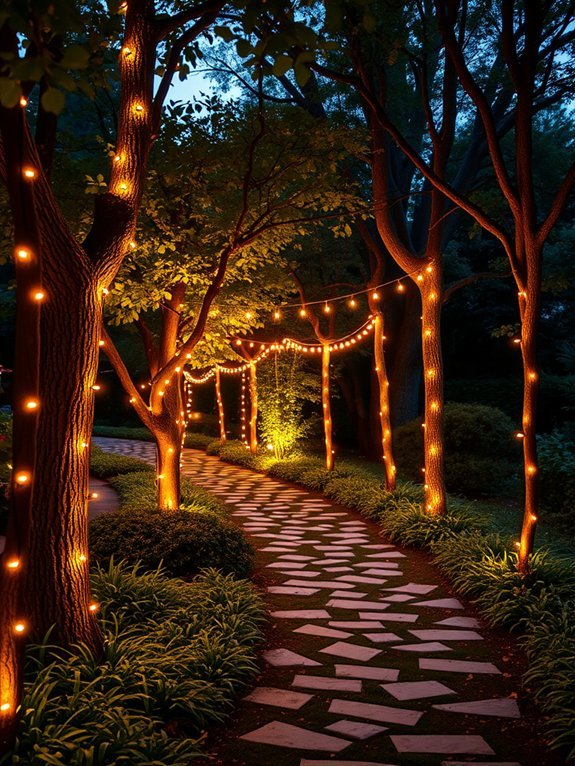 illuminating decorative string lights