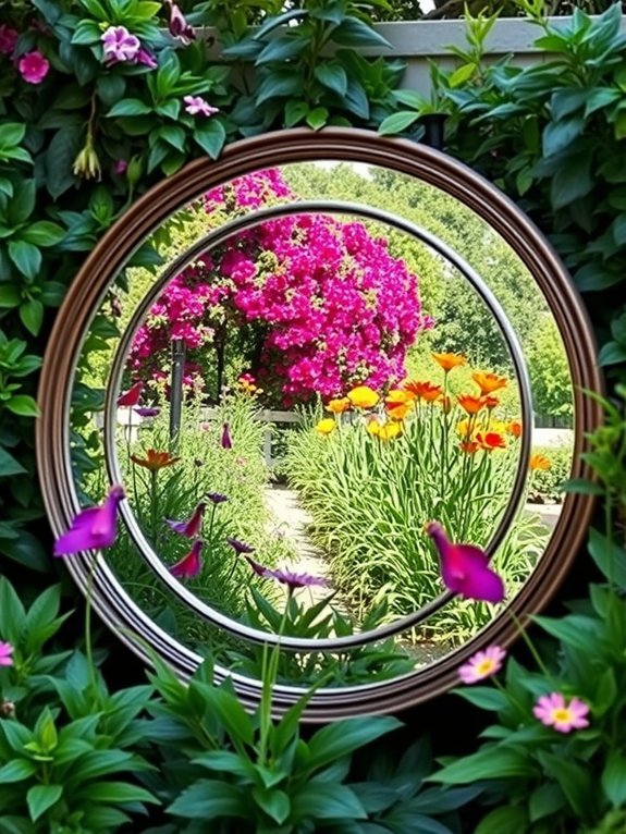 large round reflective decoration