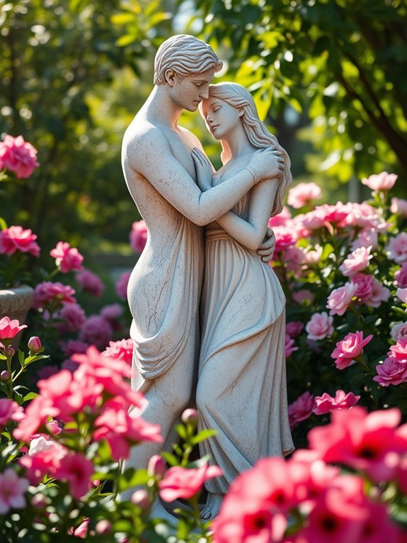 love blossoms in garden