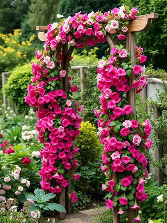 lush vine blooms cascading