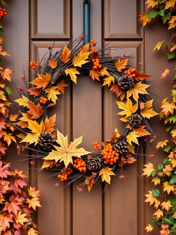 natural element wreath crafting