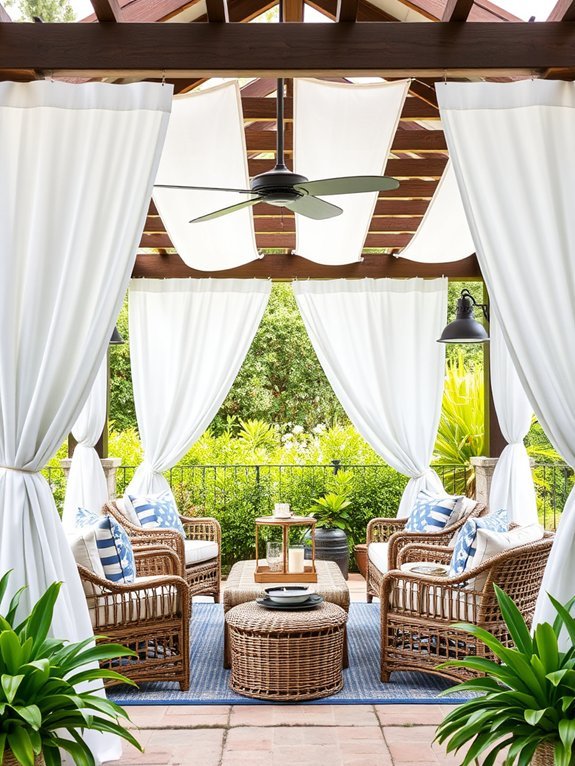 nautical themed coastal pergola design
