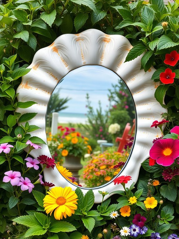 nautical themed decorative mirror