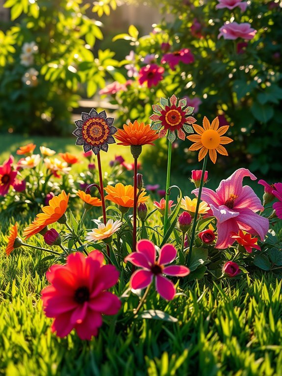 ornamental garden stake decorations