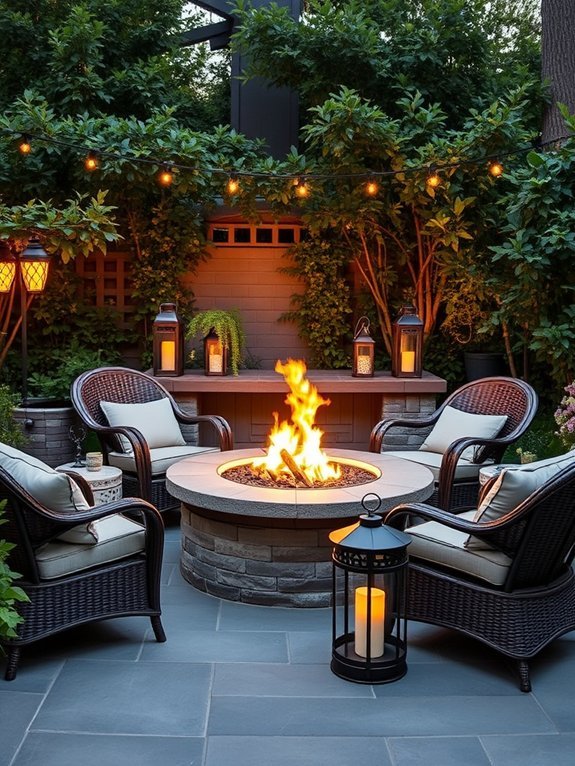 outdoor woven seating arrangements