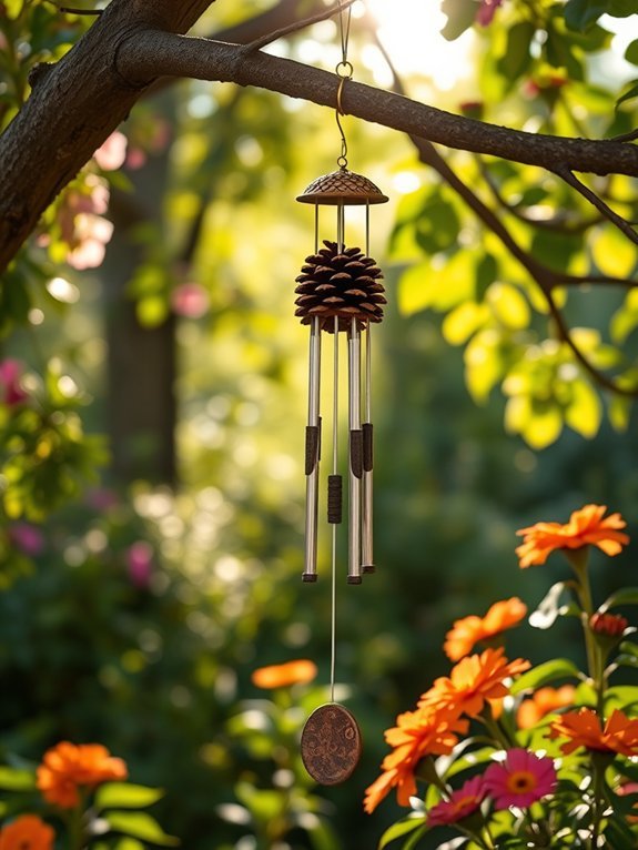 pinecone themed outdoor decoration