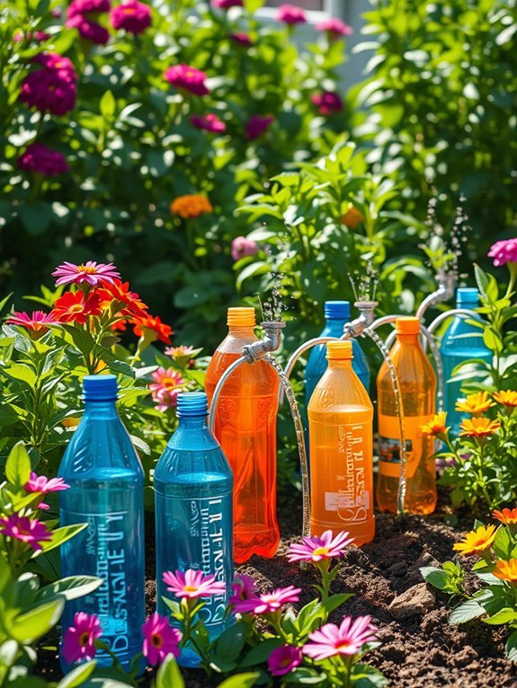 plastic bottles for watering