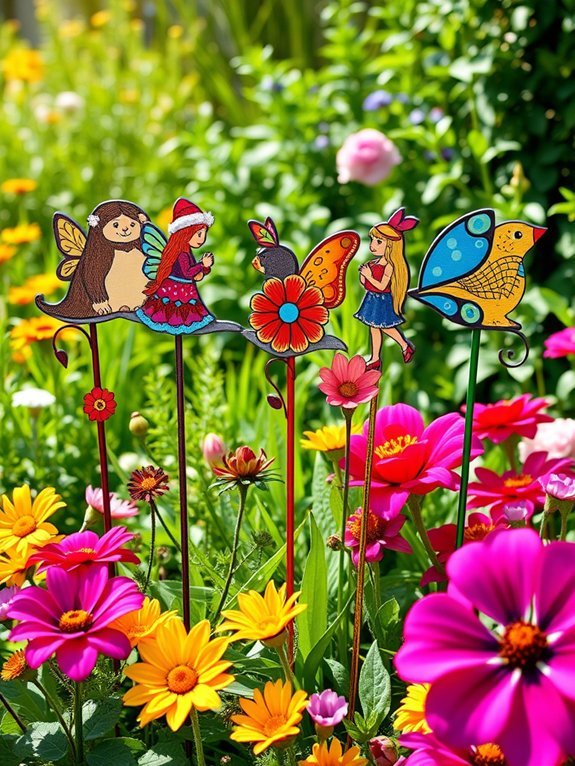 playful decorative garden accents