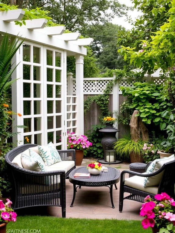 privacy enhancing lattice panels