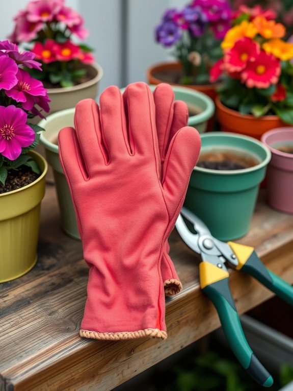 protective handwear for gardening