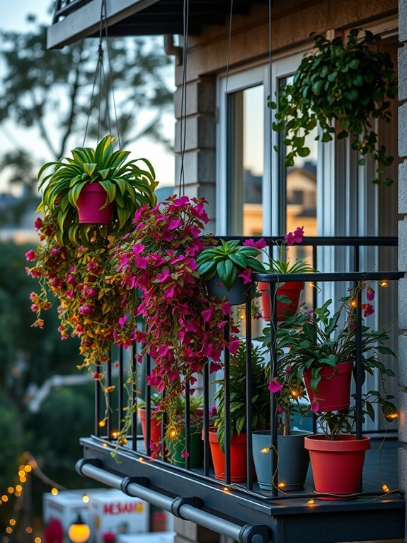 railings for plant display