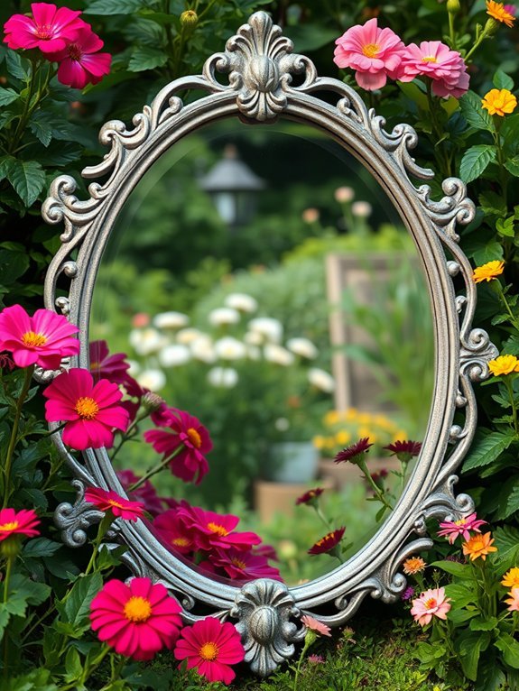 reflective outdoor design accents