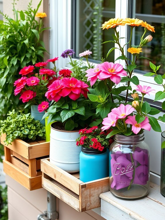 repurpose items for gardening
