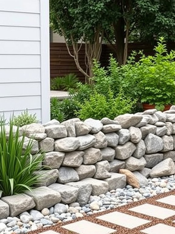 rock filled wire mesh fencing