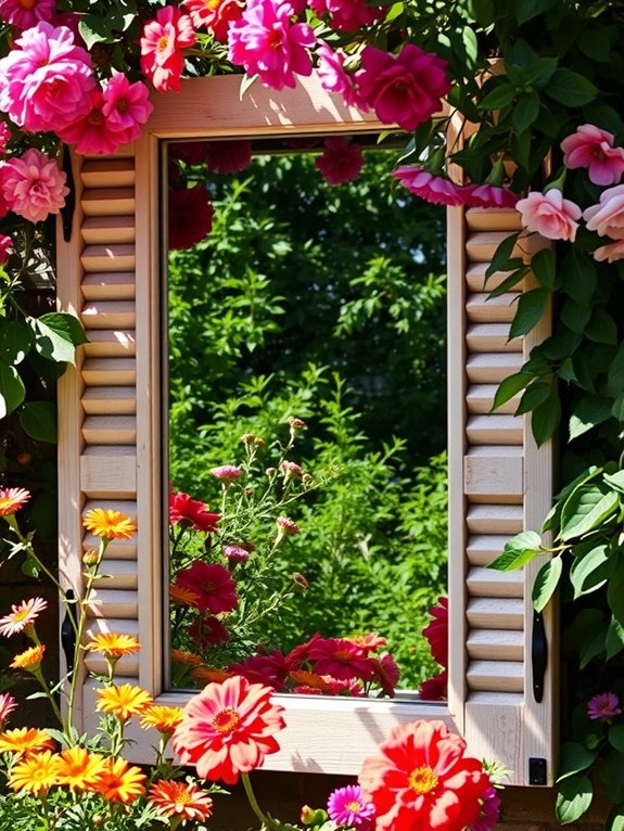 rustic decorative wall mirror