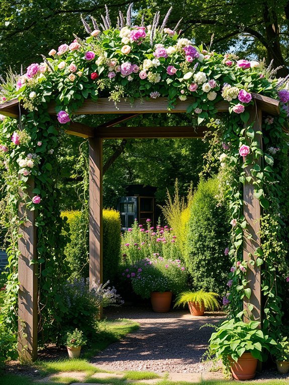rustic floral wedding decoration