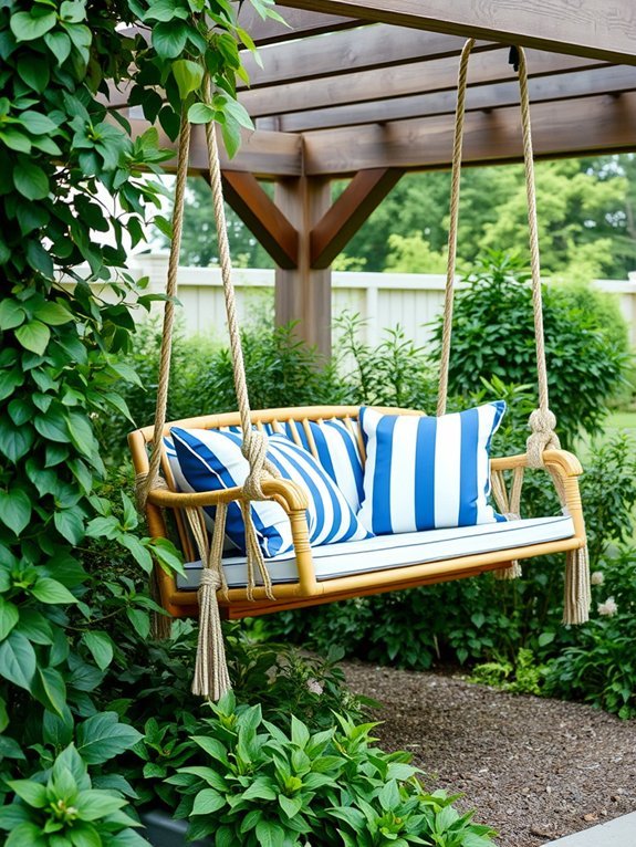 sailor inspired swinging seat