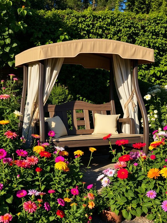 secluded outdoor relaxation space