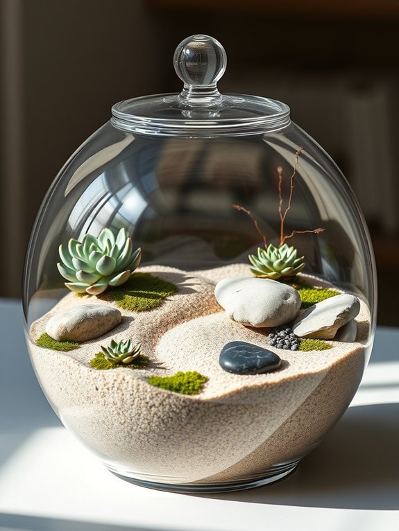 serene indoor miniature landscape
