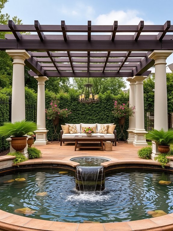 serene outdoor relaxation space