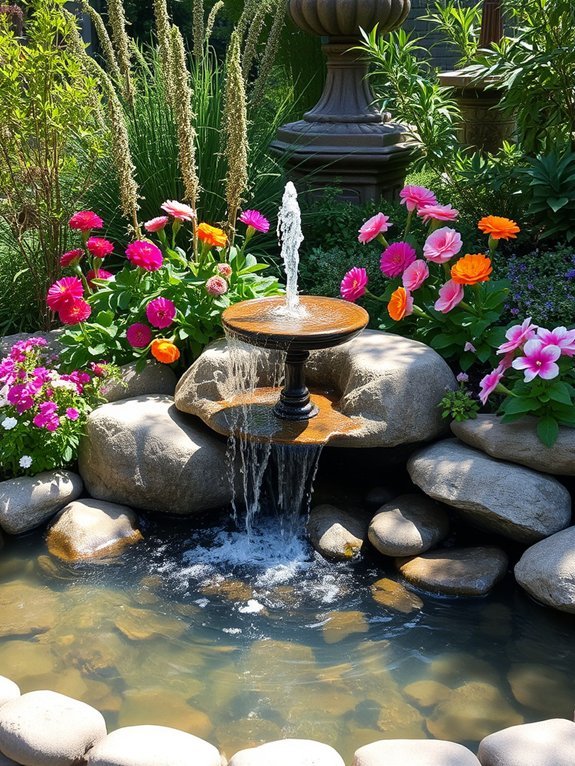 serene water feature design