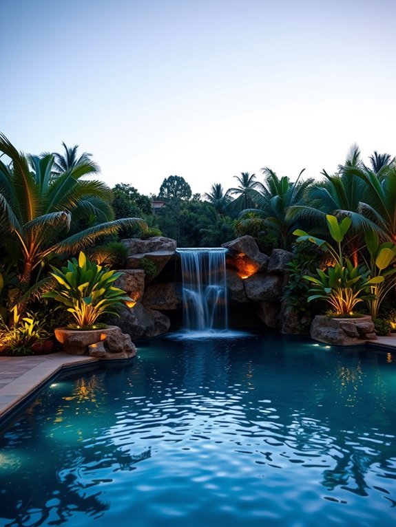 serene water feature oasis