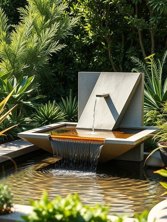 simple modern aquatic sculpture