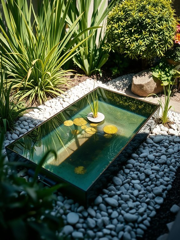 simple serene reflective water