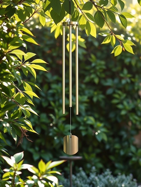 sleek contemporary wind chime