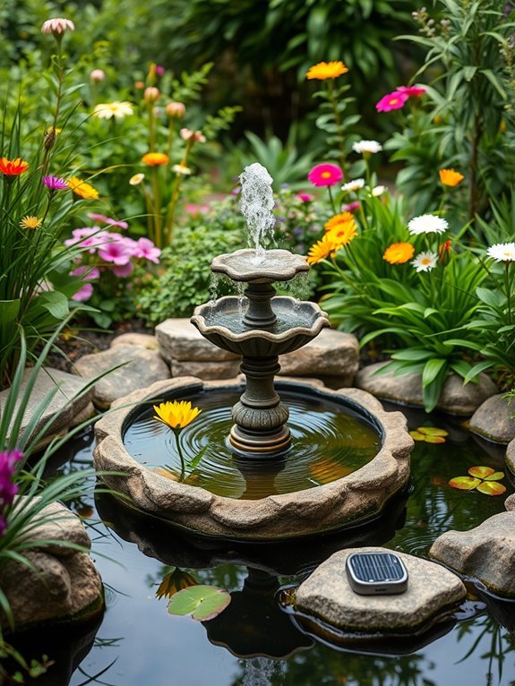 solar powered aquatic decoration