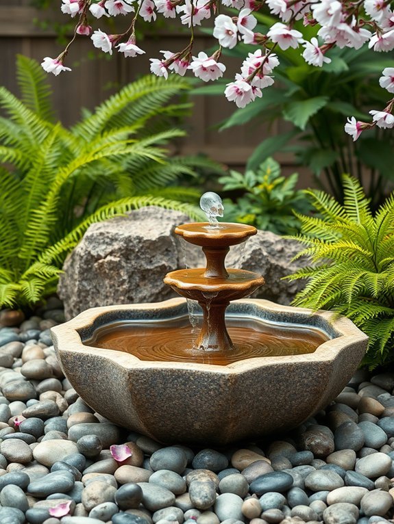 soothing water garden sounds