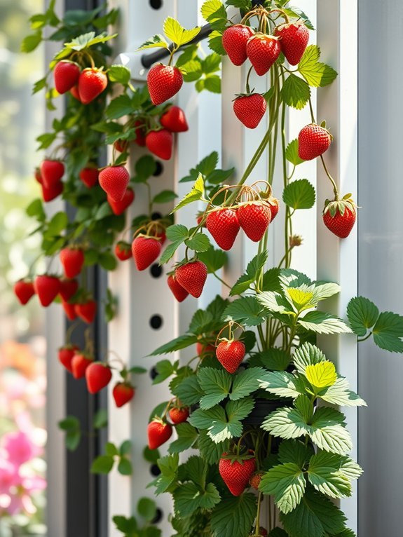 strawberries grown without soil