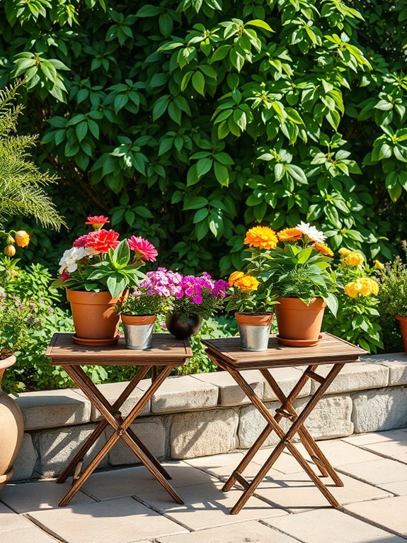 stylish collapsible accent tables