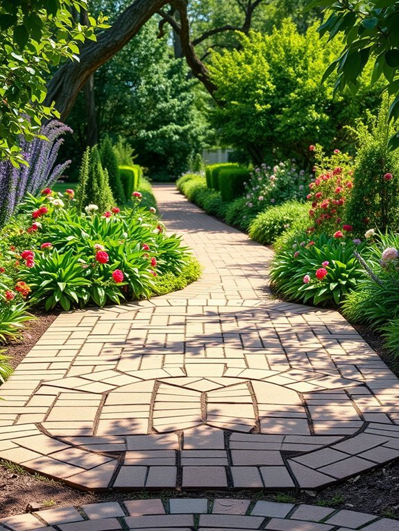 stylish eight sided brick design